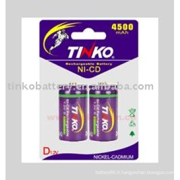 TINKO NiCd batterie taille D 10000mah haute puissance